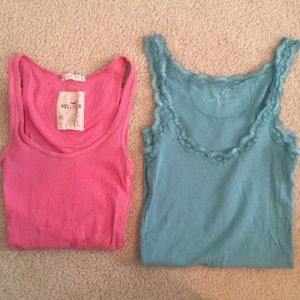 American Eagle and Hollister tank tops